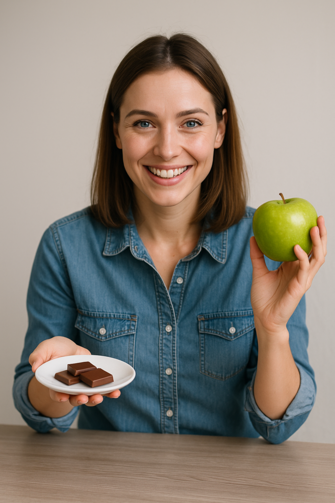 Vitale Frau der es Zuckerfrei viel besser geht.